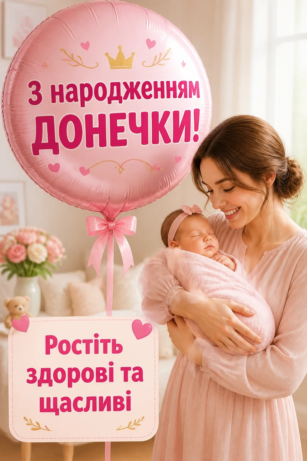 привітання з новонародженою донечкою привітання з новонародженою донечкою