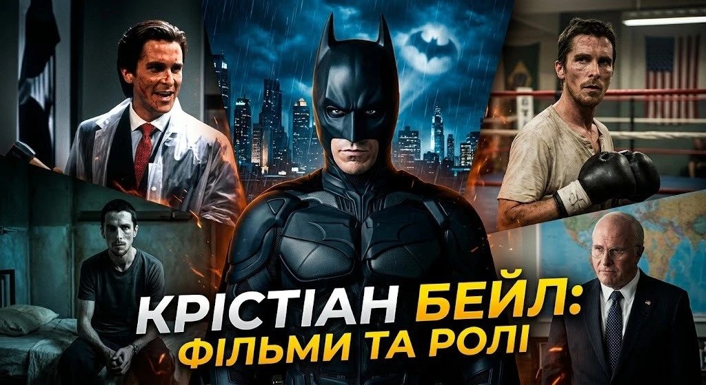 Двадцять найкращих ролей Крістіана Бейла в кіно Двадцять найкращих ролей Крістіана Бейла в кіно