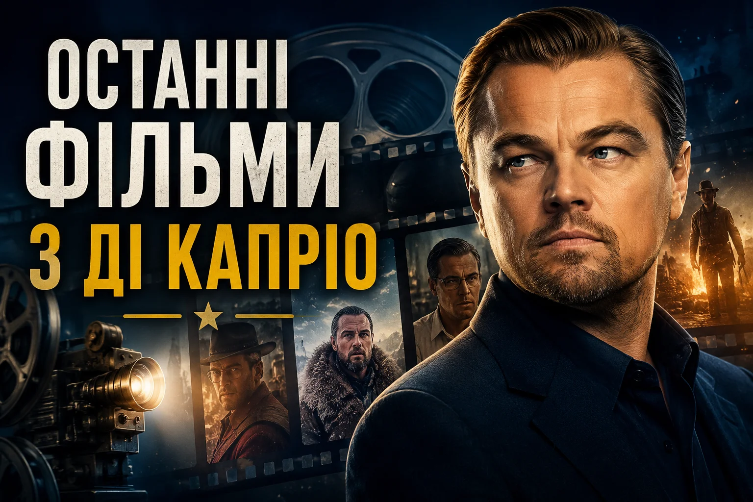 Останні фільми з Ді Капріо за 2015–2026 роки Останні фільми з Ді Капріо за 2015–2026 роки